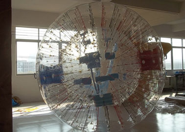 रंगीन चमक छड़ी के साथ पारदर्शी Inflatable Zorb बॉल घास गेंद
