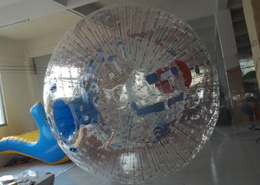 रंगीन चमक छड़ी के साथ पारदर्शी Inflatable Zorb बॉल घास गेंद