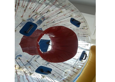रंगीन चमक छड़ी के साथ पारदर्शी Inflatable Zorb बॉल घास गेंद