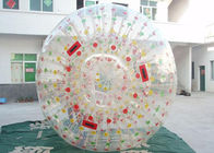 ग्रैसबल के लिए रंगीन डी रिंग्स के साथ टिकाऊ Inflatable Zorb बॉल / बबल ग्रास बॉल