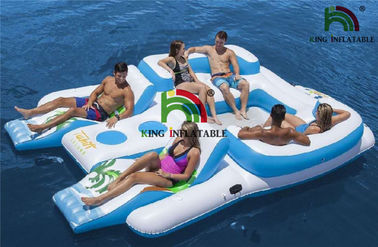 6 व्यक्तियों को आराम से उष्णकटिबंधीय ताहिती Inflatable पानी खिलौना