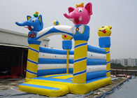 पीवीसी तिरपाल महल प्रकार बच्चों के लिए Inflatable हाथी महल / कूदते उछालभरी महल