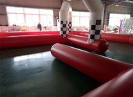 आउटडोर बड़े बच्चों को Inflatable कार रेस कोर्स ट्रैक