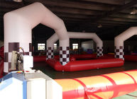 आउटडोर बड़े बच्चों को Inflatable कार रेस कोर्स ट्रैक