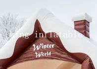 शीतकालीन विश्व थीम 0.55 मिमी वाणिज्यिक Inflatable कूदते महल