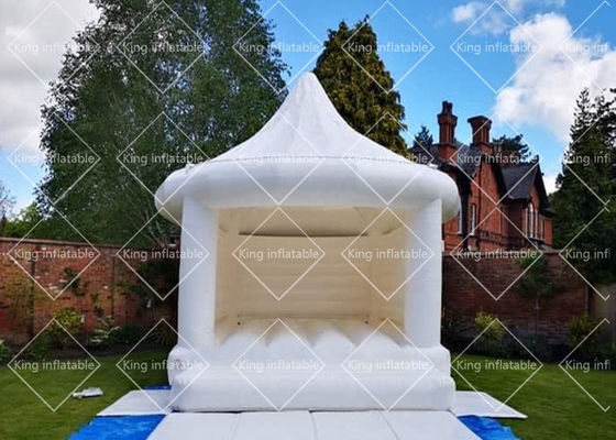 शादी के उपयोग के लिए आउटडोर व्हाइट 4x3.5m हिंडोला Inflatable उछालभरी महल
