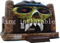 Double Stitching EN14960 Inflatable Halloween Skull Bounce House