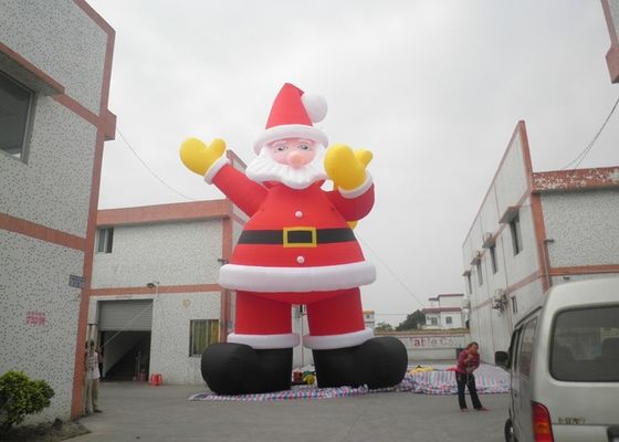 अग्निरोधक 210D नायलॉन क्रिसमस छुट्टी Inflatable सांता क्लॉस