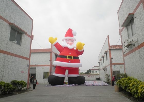 अग्निरोधक 210D नायलॉन क्रिसमस छुट्टी Inflatable सांता क्लॉस