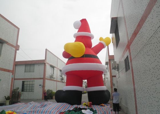 अग्निरोधक 210D नायलॉन क्रिसमस छुट्टी Inflatable सांता क्लॉस