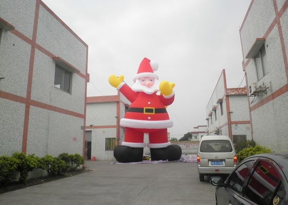 अग्निरोधक 210D नायलॉन क्रिसमस छुट्टी Inflatable सांता क्लॉस