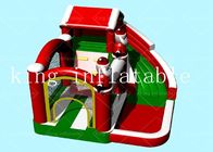 स्लाइड पीवीसी तिरपाल के साथ EN71 Inflatable क्रिसमस उत्पाद उछालभरी महल