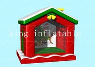 क्रिसमस वाणिज्यिक 0.55 मिमी पीवीसी Inflatable बाउंसर हाउस 3.3x2.75x3.5m