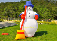 210D ऑक्सफोर्ड 3 मीटर Inflatable क्रिसमस उत्पाद पिछवाड़े स्नोमैन