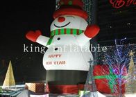 आउटडोर क्रिसमस सजावट के लिए 5mH Inflatables क्रिसमस स्नोमैन कार्टून