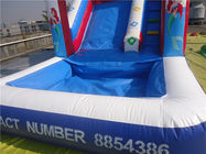 आउटडोर मनोरंजन मरमेड गुलाबी Inflatable पानी स्लाइड डबल मजबूत सिलाई