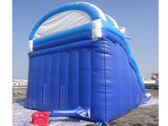 अनुकूलित टिकाऊ आउटडोर पीवीसी Inflatable पानी स्लाइड 0.55 मिमी पीवीसी तिरपाल