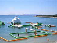 0.9 मिमी पीवीसी Inflatable पानी पार्क के लिए Inflatable समुद्र तट वॉलीबॉल कोर्ट