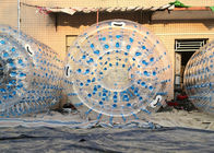 सुरक्षा मीटर के साथ 2.4 मीटर Inflatable पानी रोलर गेंद मानव आकार हम्सटर गेंद