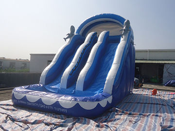 बच्चों के पानी पार्क खेलों के लिए पूल के साथ मनोरंजन आउटडोर Inflatable पानी स्लाइड