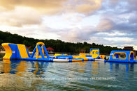 बिक्री के लिए कस्टम आउटडोर अस्थायी विशाल inflatable एक्वा खेल पानी पार्क है