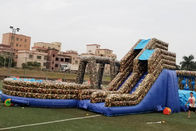 कस्टम बाधा कोर्स छलावरण मुद्रण के साथ Inflatable खेल खेल