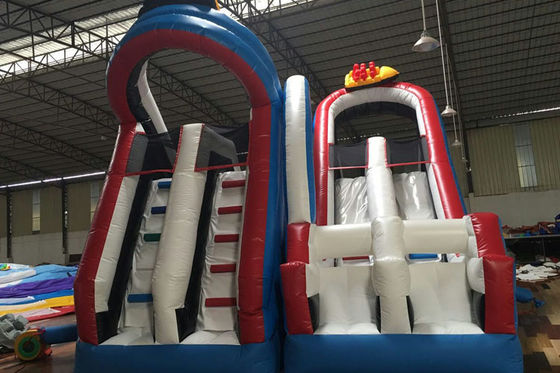 बच्चों को रोलर कोस्टर Inflatable स्लाइड, Inflatable Amusemet पार्क स्लाइड खेलते हैं