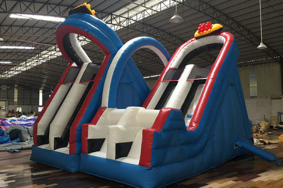बच्चों को रोलर कोस्टर Inflatable स्लाइड, Inflatable Amusemet पार्क स्लाइड खेलते हैं