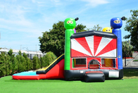 Inflatable पीवीसी जंपिंग हाउस बाउंसी वॉटर स्लाइड 26x13x15ft