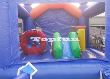 हेलोवीन Inflatable कूद महल / उछाल और स्लाइड में राक्षस हाउस