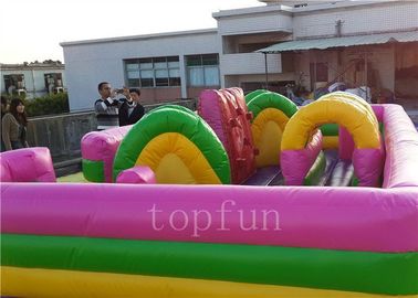 प्लेटो पीवीसी तिरपाल, बच्चों के लिए inflatable मनोरंजन पार्क बाधा खेल