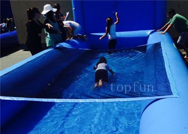 पानी पार्क के लिए आउटडोर Inflatable पानी पीवीसी पूल परिवार / वाणिज्यिक