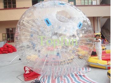 स्पष्ट पीवीसी Inflatable Zorb बॉल उच्च आवृत्ति रोलर भूमि पर बॉल Zorbing गेंद