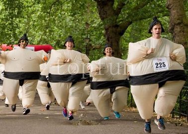 अनुकूलित Inflatable सूमो पहलवान पोशाक, वयस्क / बच्चों के मनोरंजन खेल खेल