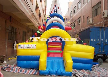 लंबी स्लाइड के साथ सुरक्षित Inflatable बारिक जंपिंग कैसल, Inflatable उछाल वाली नाव