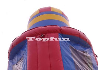 अनुकूलित 10 मीटर लंबा रॉकेट Inflatable कूदते महल बाउंसर टॉवर आउटडोर प्ले