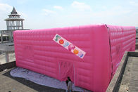 गुलाबी कपड़े Inflatable सिलाई घन, ब्लोअर सिलना Inflatable घन तम्बू