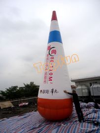 कस्टम लोगो / कलाकृति के साथ शंक्वाकार परमवीर चक्र Airtight Inflatable विज्ञापन उत्पाद
