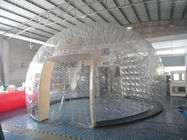 आउटडोर Inflatable पारदर्शी बुलबुला तम्बू, पीवीसी हाथ से बनाया स्पष्ट गुंबद तम्बू