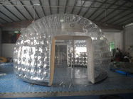 आउटडोर Inflatable पारदर्शी बुलबुला तम्बू, पीवीसी हाथ से बनाया स्पष्ट गुंबद तम्बू