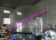 12 m पीवीसी Inflatable साफ बुलबुला तम्बू पानी सबूत Airtight गुंबद
