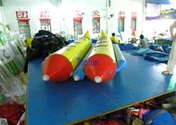 गर्म हवा वेल्डेड Inflatable केले नाव नाव पीला लाल टिकाऊ 0.9 मिमी पीवीसी तिरपाल