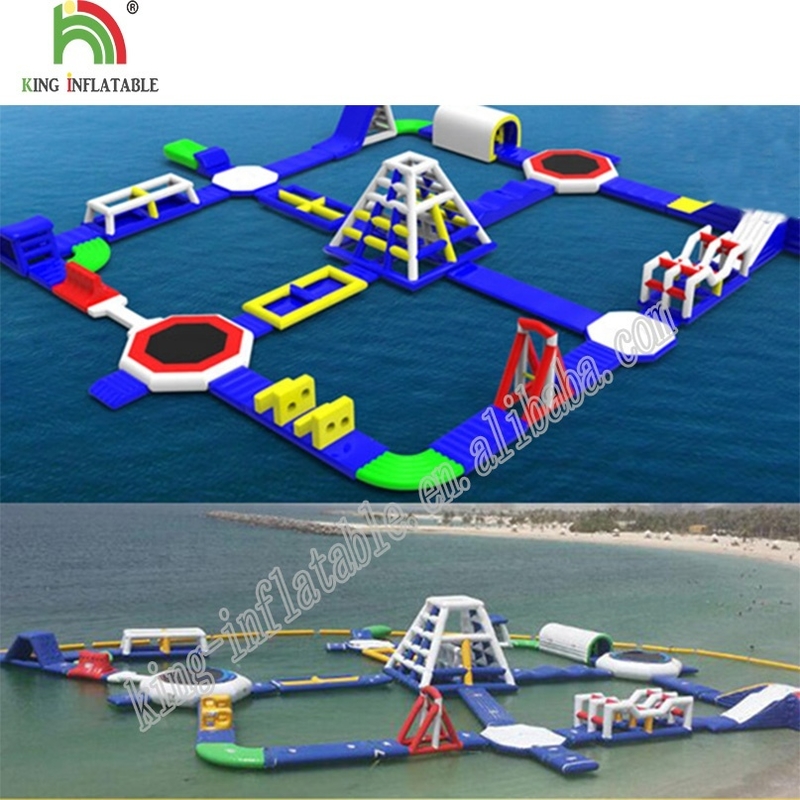 Customized Inflatable Water Park MOQ 1 Piece Packing in Carton
