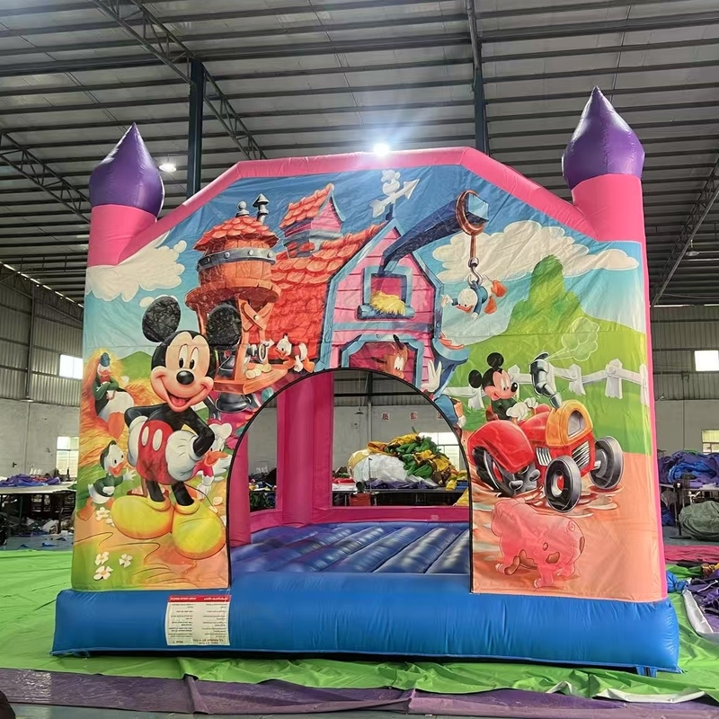 वाणिज्यिक फुलाया जाने वाला बाउंसर हाउस मिकी माउस फुलाया जाने वाला जंप बाउंसी कैसल बूंस हाउस वयस्क बच्चों के लिए पार्टी