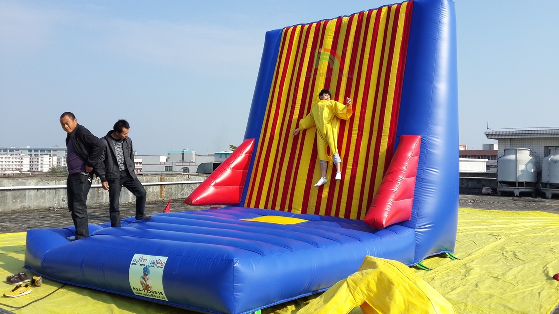 फैक्टरी थोक वाणिज्यिक आउटडोर खेल खेल वयस्कों inflatable चिपचिपा दीवार खेल inflatable जंपिंग उछल महल