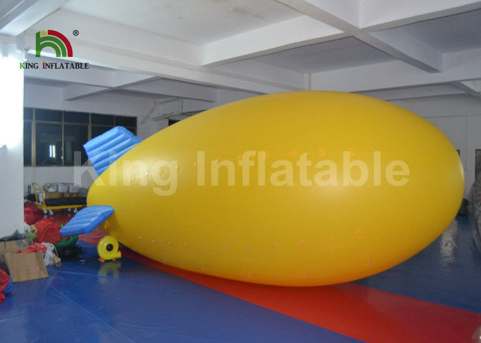 Outdoor Airship PVC 5m Helium Inflatable Advertising Balloons For Commercial