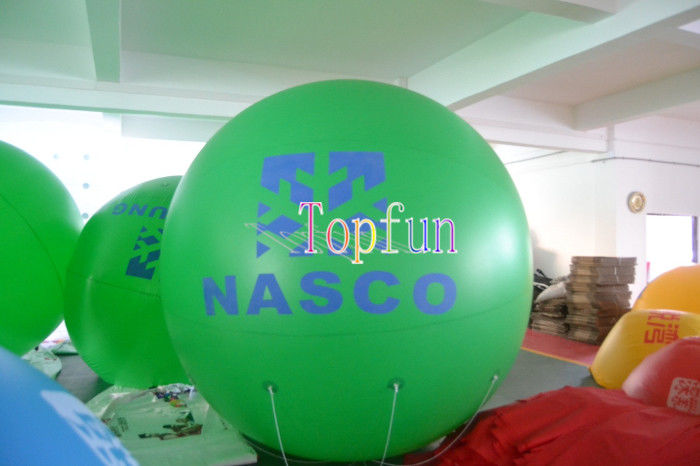 बहु रंग के साथ बाहरी घटना विज्ञापन प्लास्टिक Infalatable हीलियम गुब्बारे
