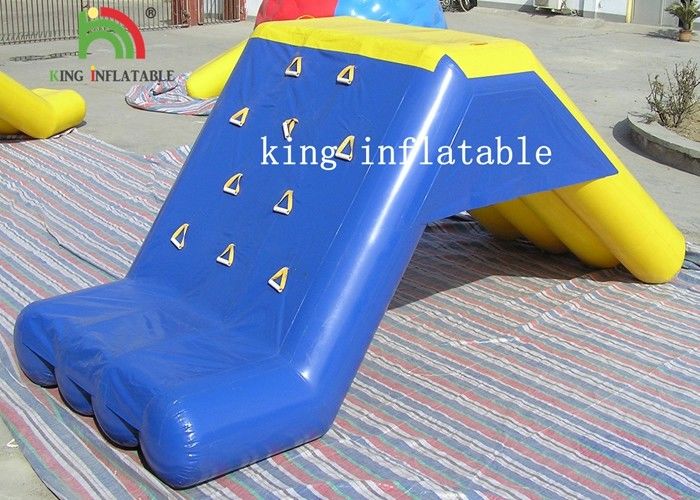 Custom Stable Inflatable Water Toys PVC Floating Slide For Water Park With Air Pump