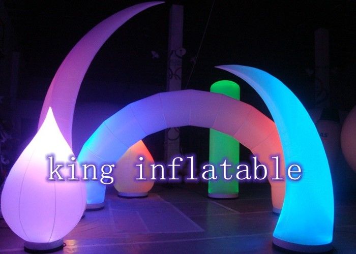 बाहरी व्यापार शो के लिए बड़े हीलियम Inflatable विज्ञापन गुब्बारे / एलईडी प्रकाश गुब्बारा