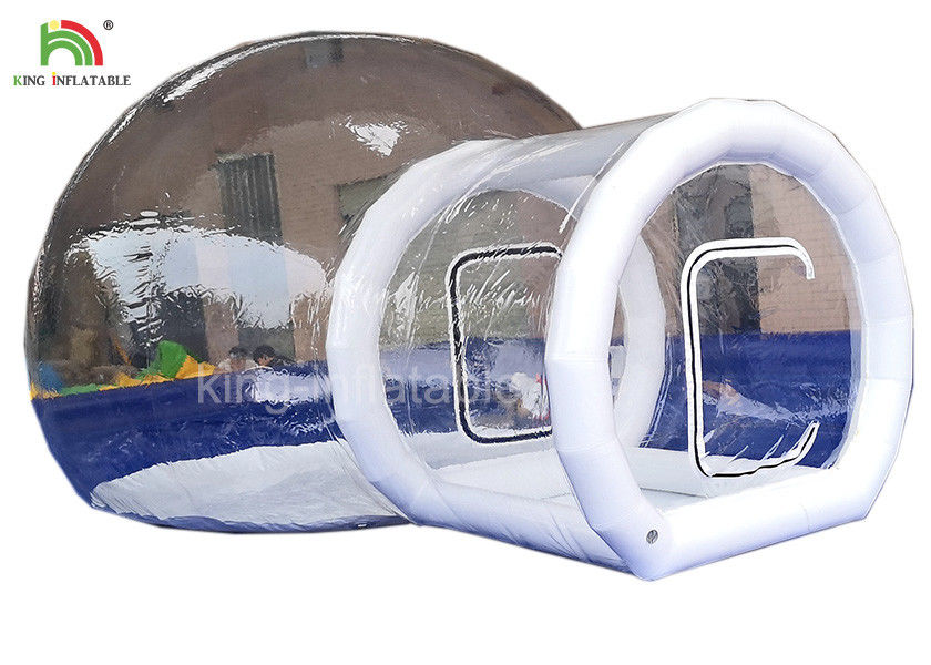 PVC Tarpaulin  Inflatable clear Bubble Tent For Hotel 4 m Diameter